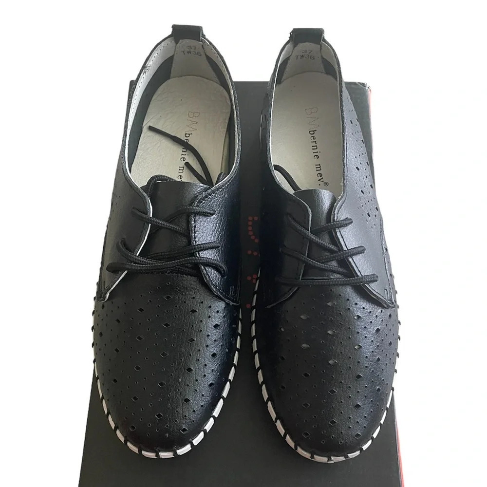 Bernie Mev. Womens TW36 Black Oxford Shoes - Picture 5 of 5